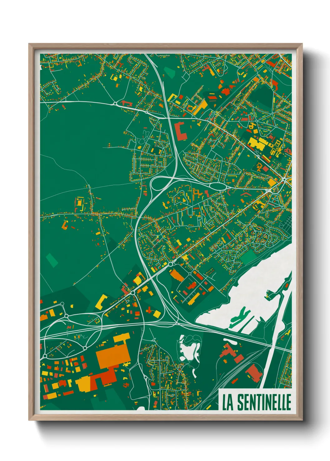 Une affiche de carte sur La Sentinelle