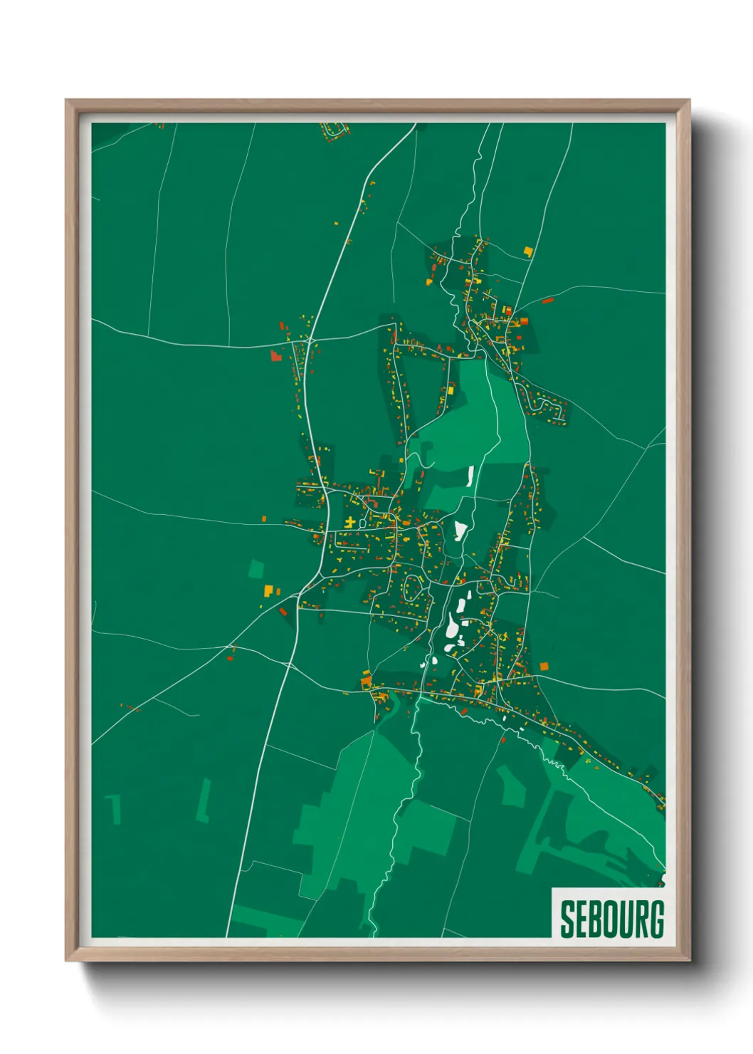 Une affiche de carte sur Sebourg