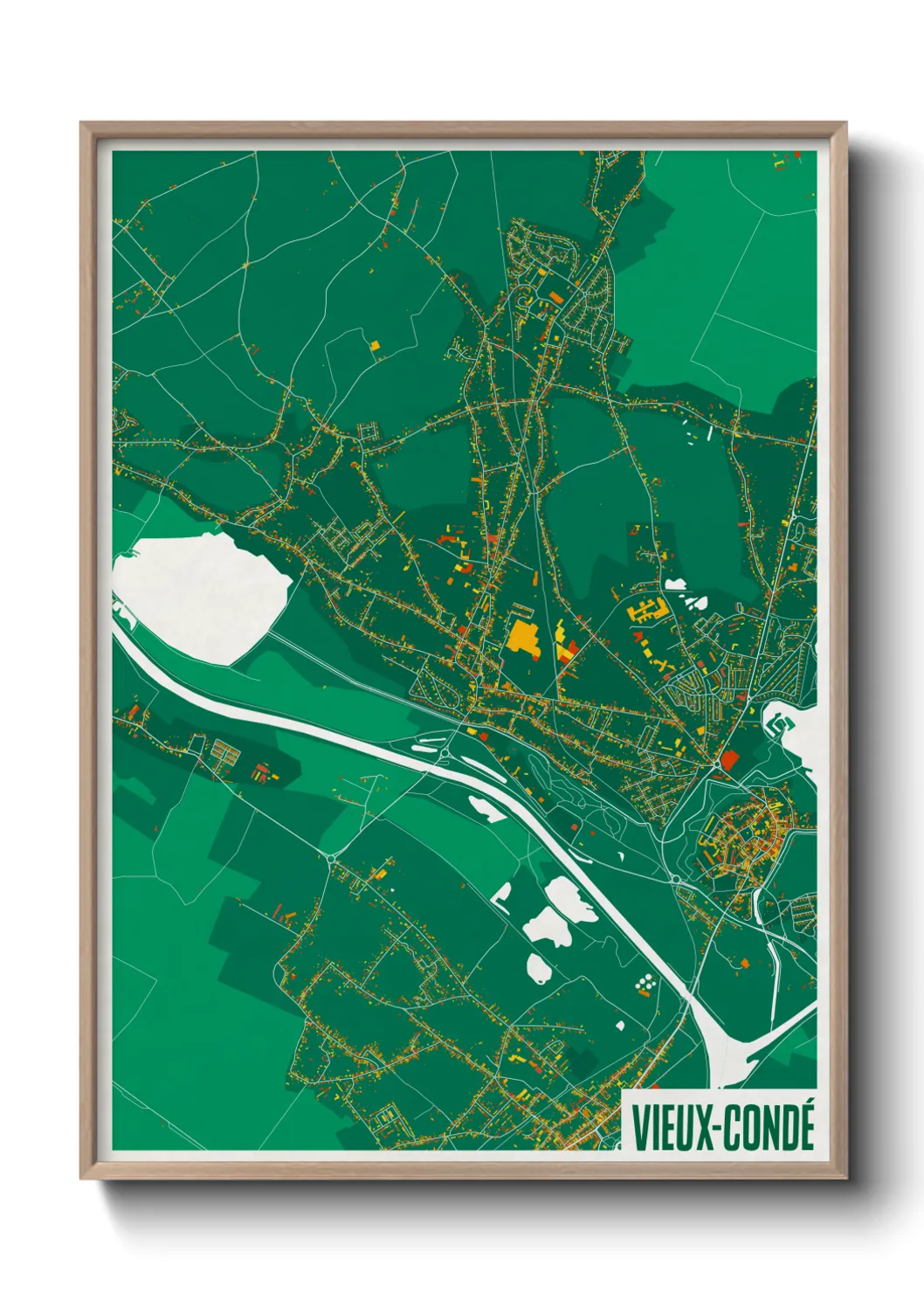 Un poster carteVieux-Condé