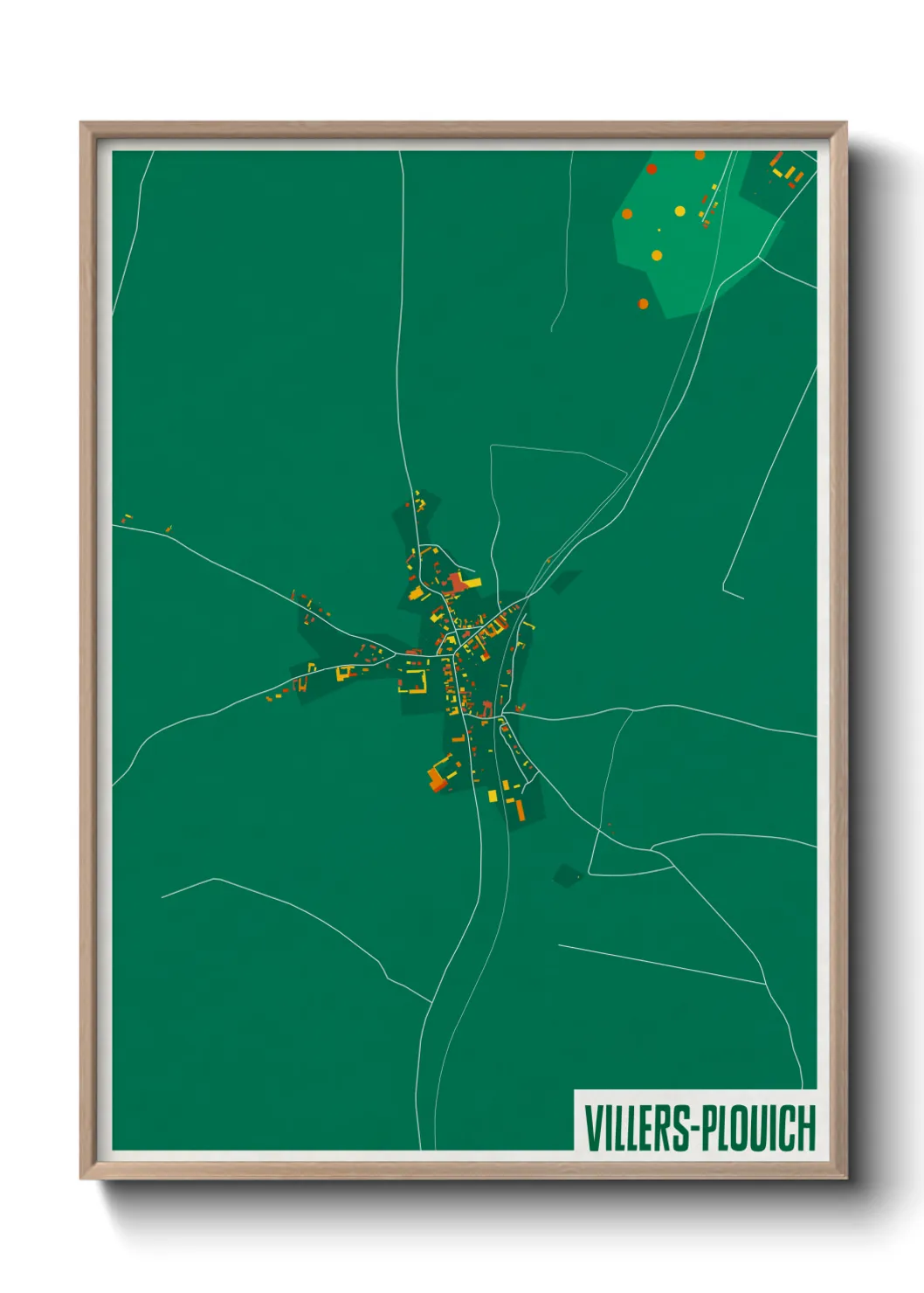 Une affiche de carte sur Villers-Plouich