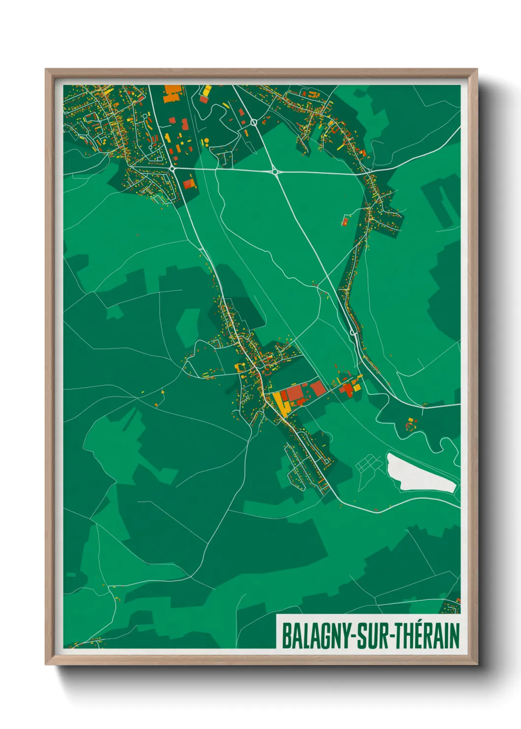 Un poster carteBalagny-sur-Thérain