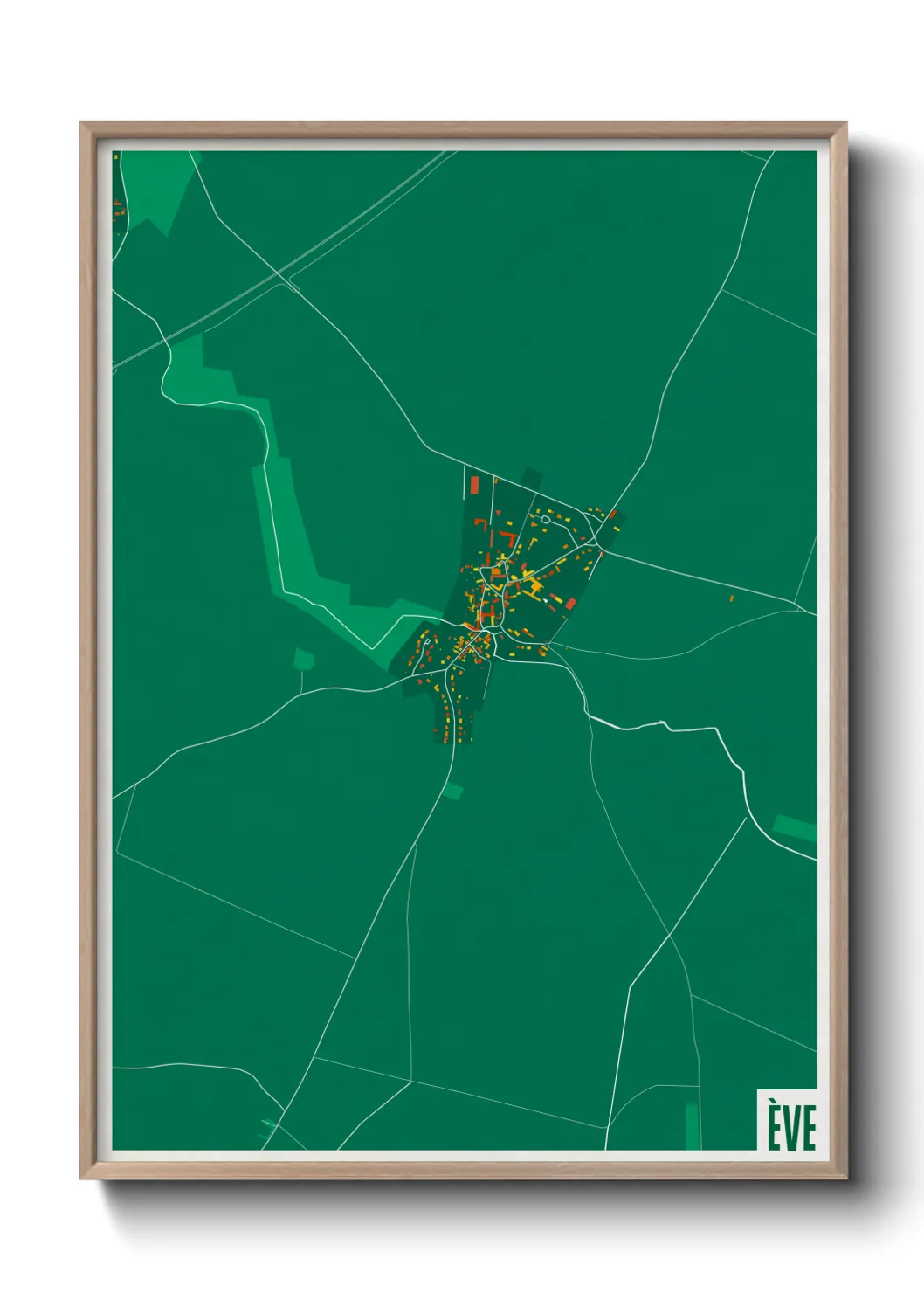 Une affiche de carte sur Ève