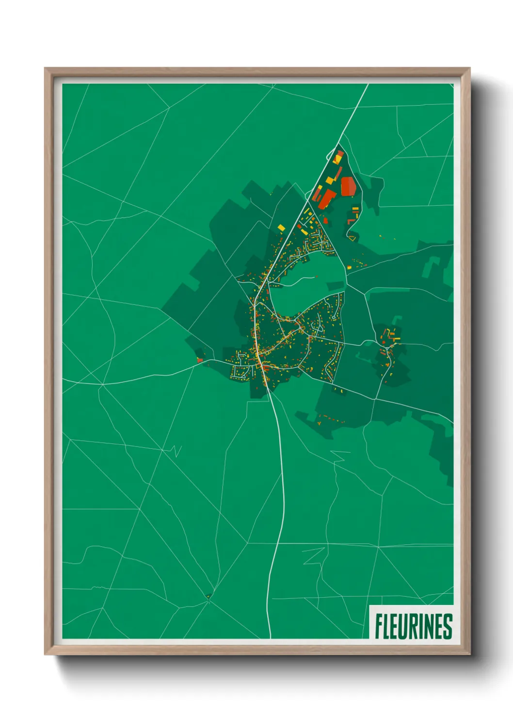 Un poster carteFleurines