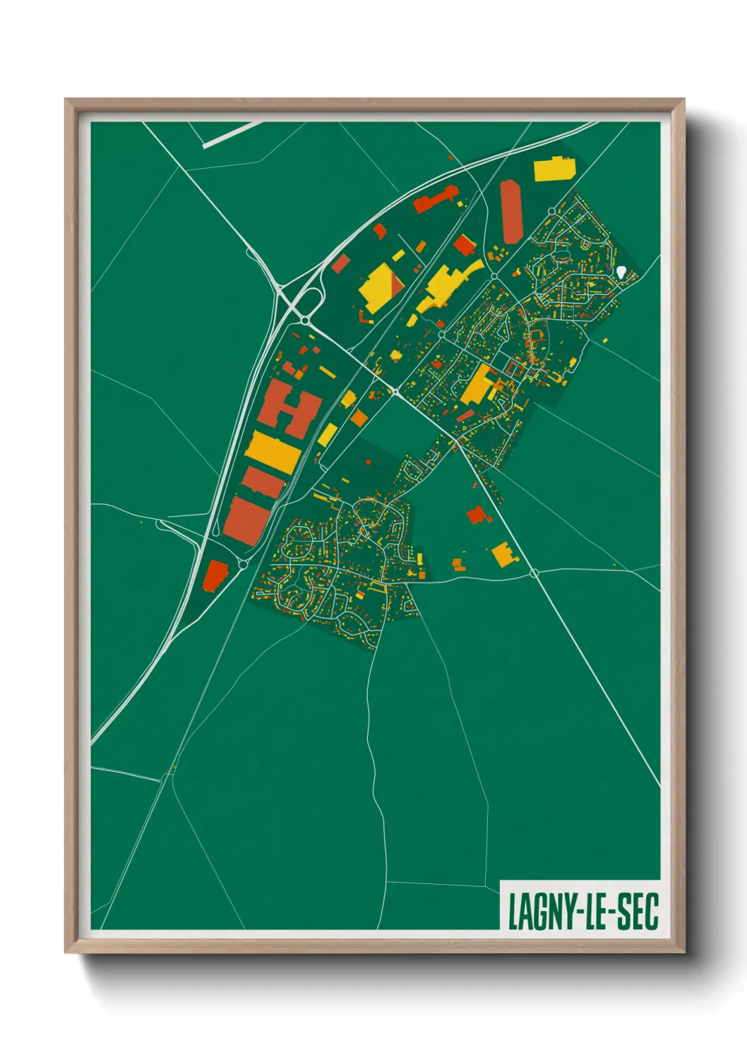 Un poster carteLagny-le-Sec