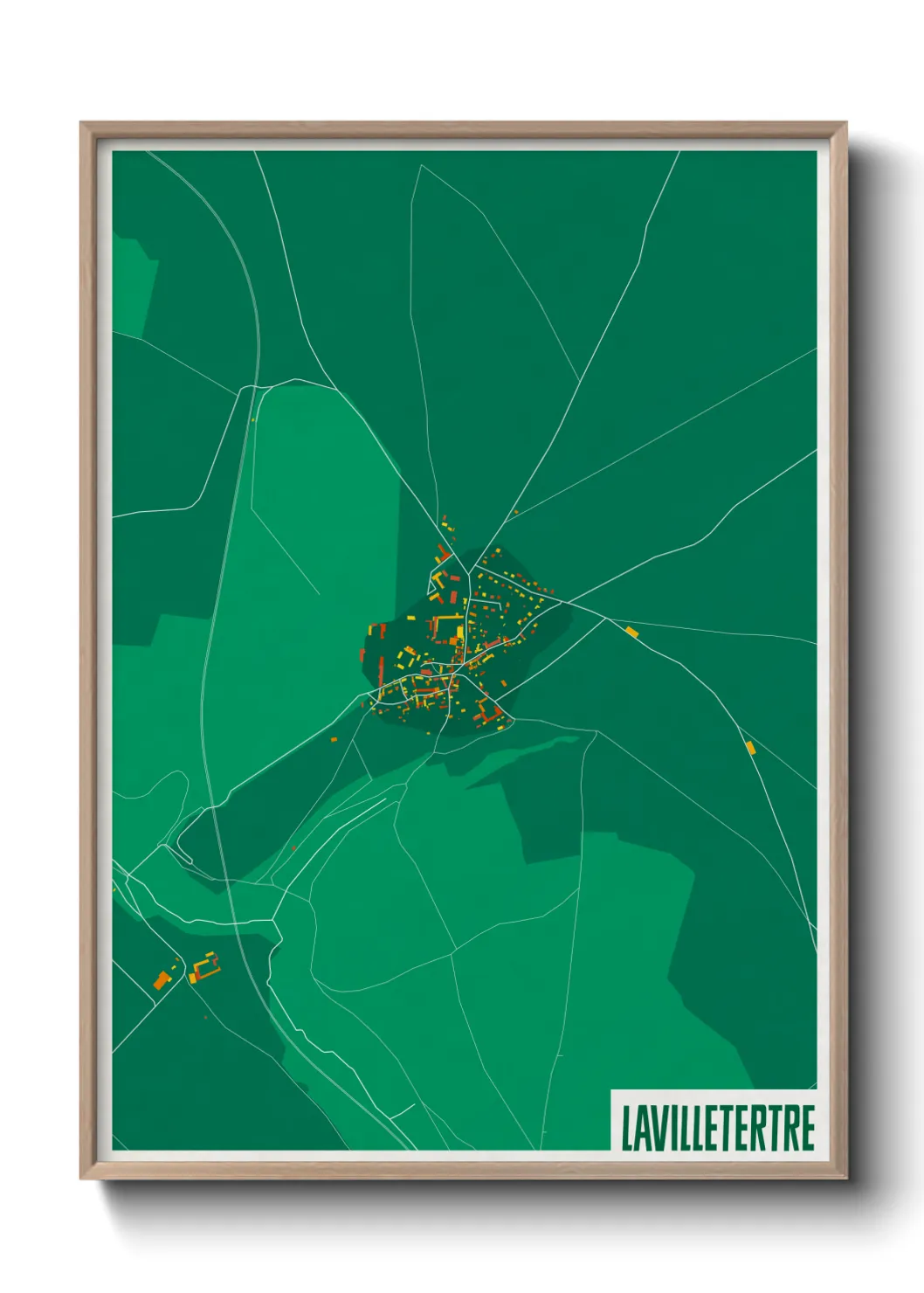 Une affiche de carte sur Lavilletertre