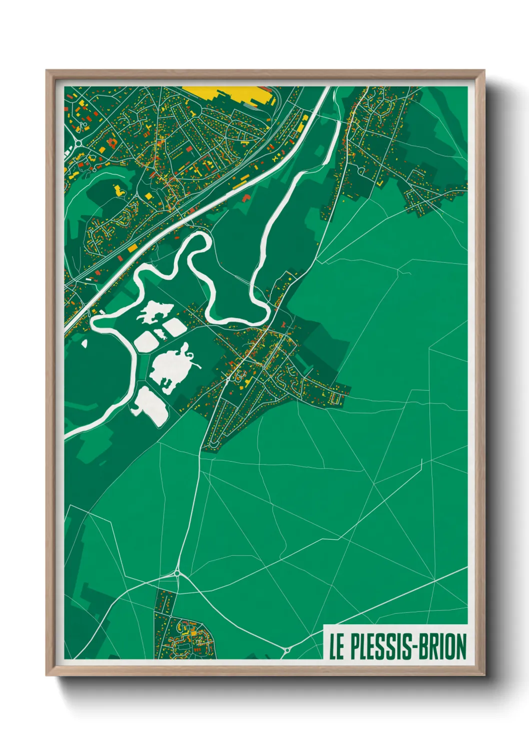 Un poster carteLe Plessis-Brion