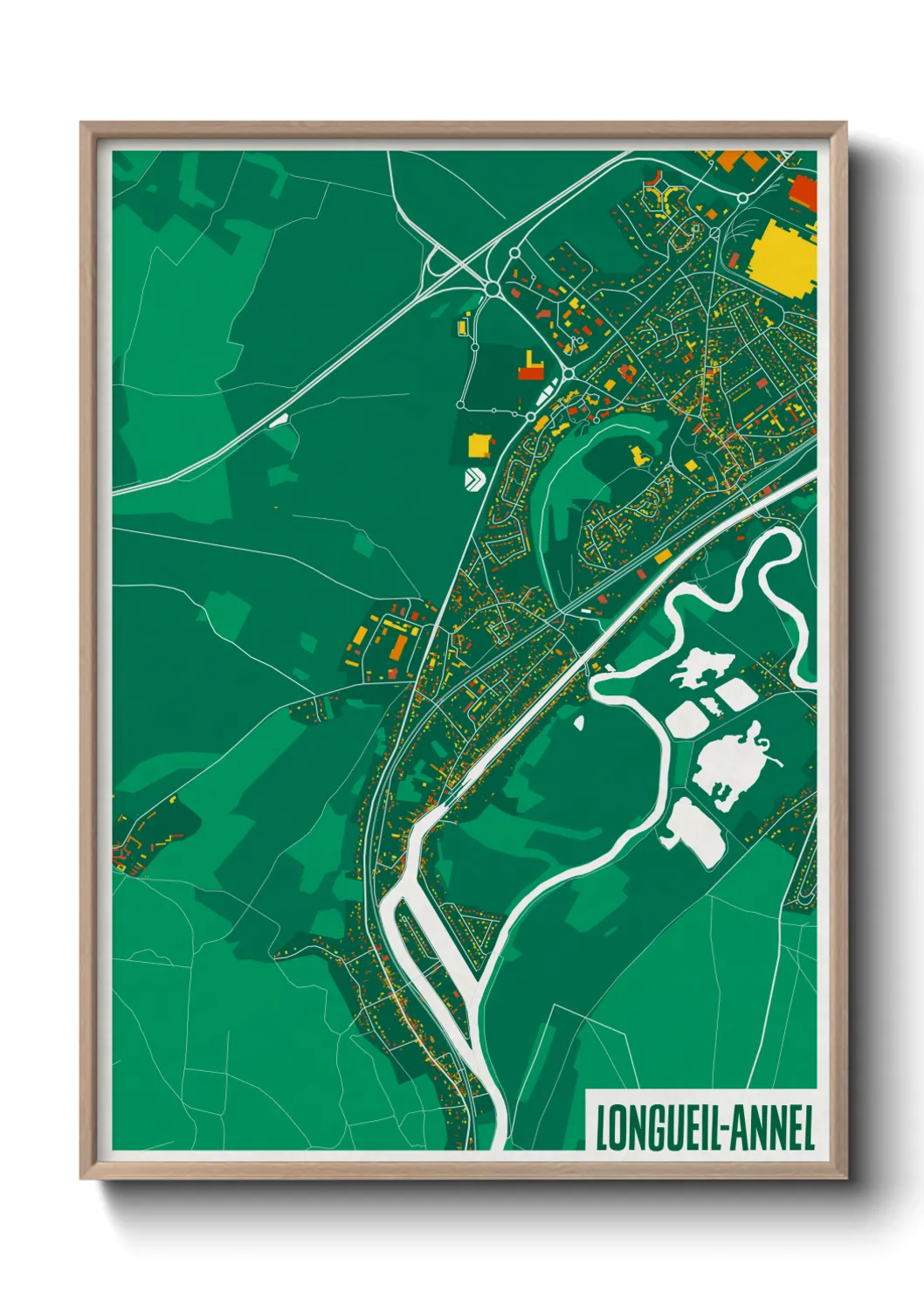 Un poster carteLongueil-Annel