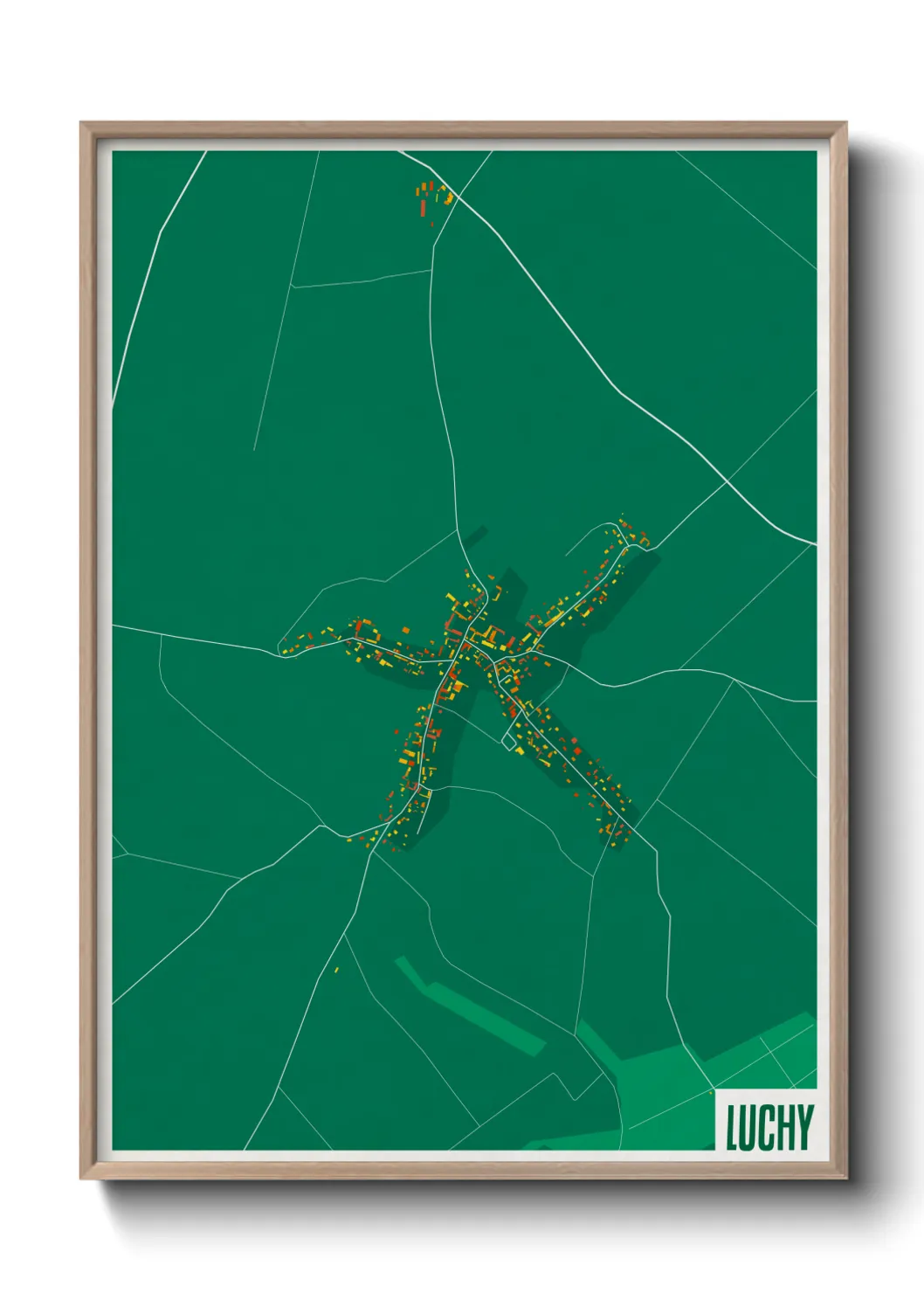 Une affiche de carte sur Luchy