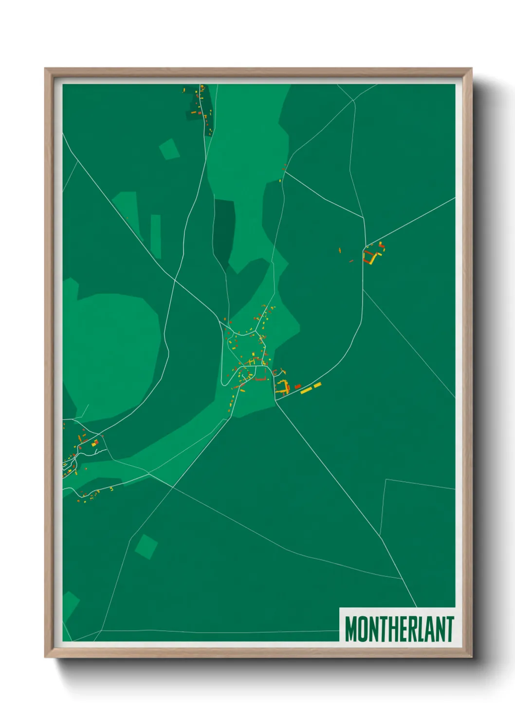 Une affiche de carte sur Montherlant