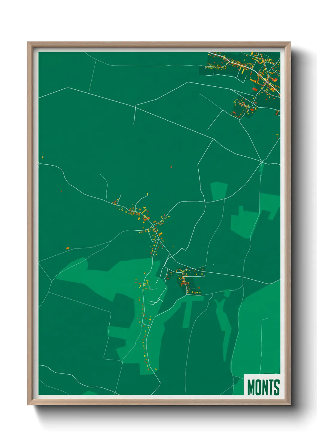 Un poster carteMonts