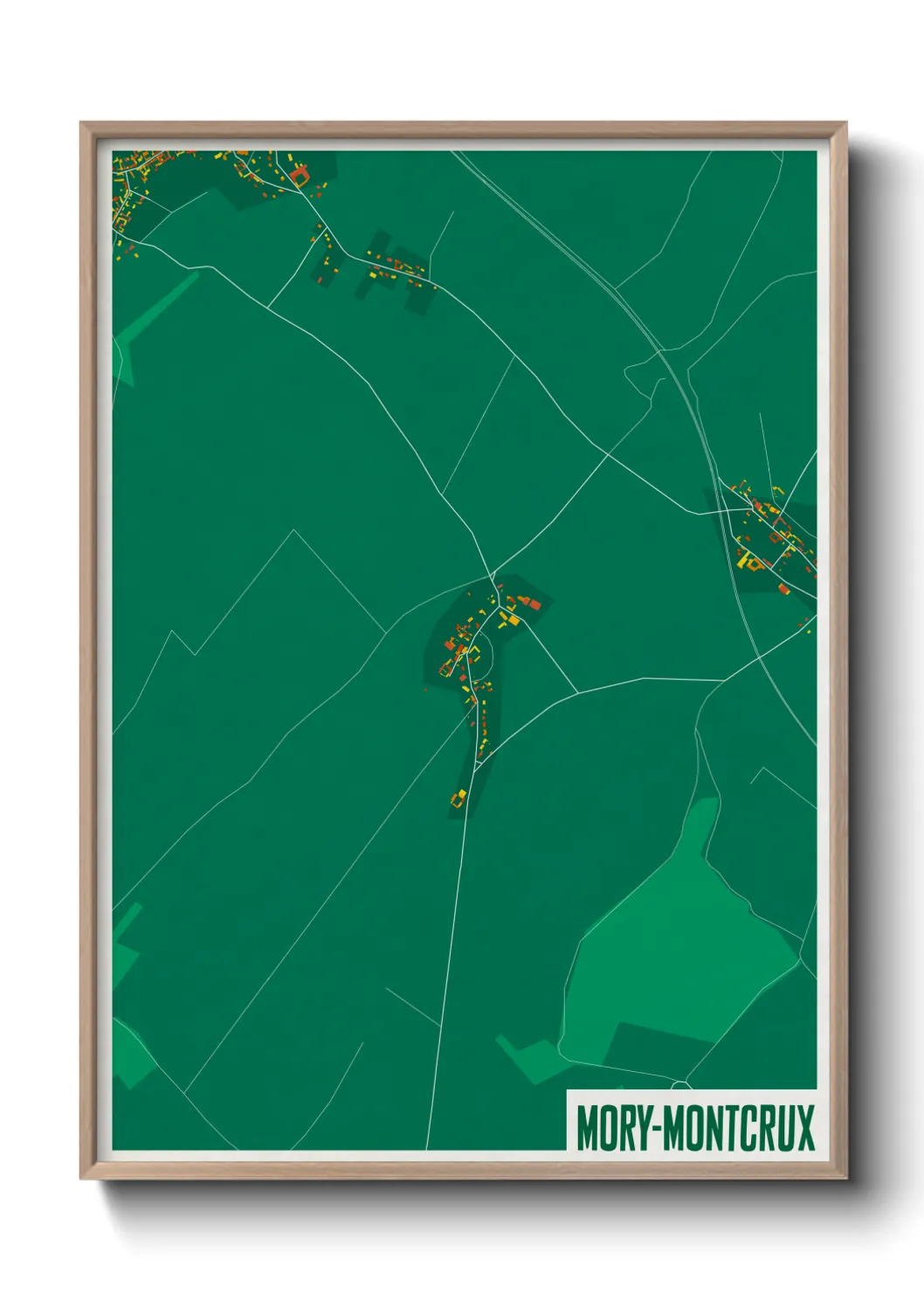 Une affiche de carte sur Mory-Montcrux
