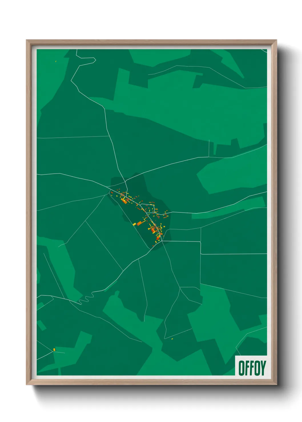 Une affiche de carte sur Offoy