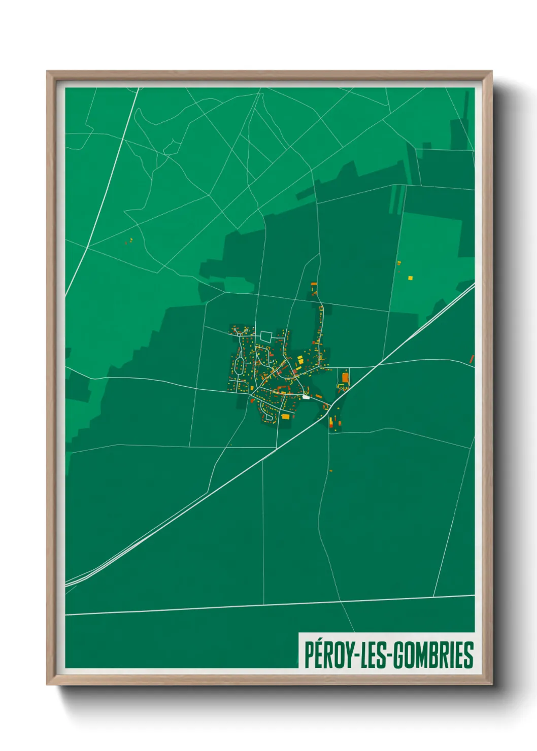 Un poster cartePéroy-les-Gombries