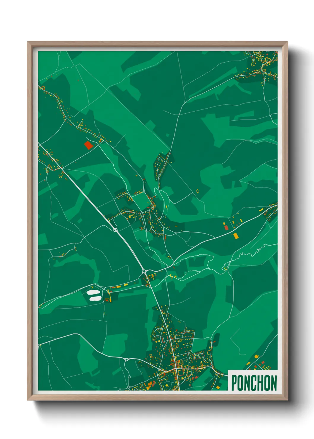 Une affiche de carte sur Ponchon