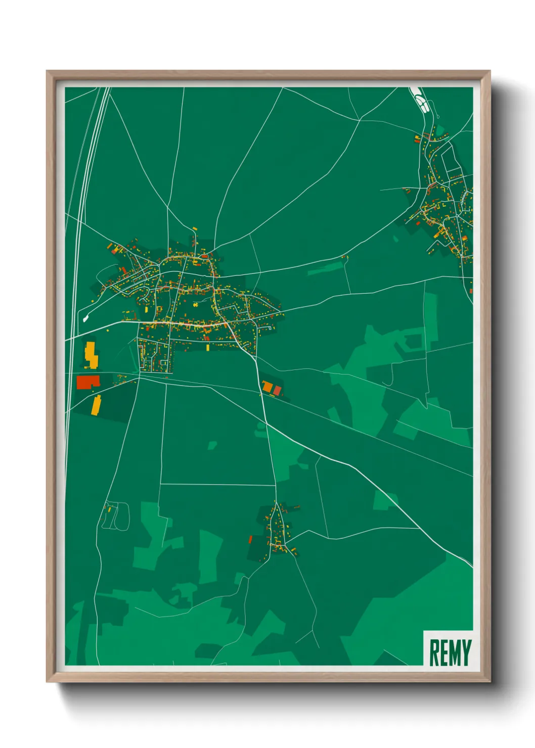 Une affiche de carte sur Remy