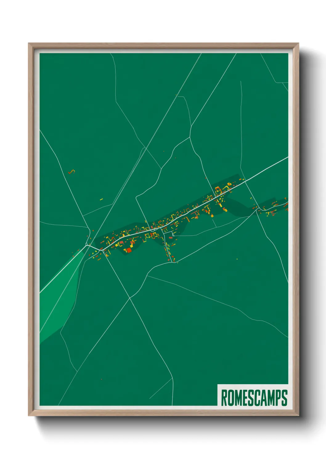 Une affiche de carte sur Romescamps