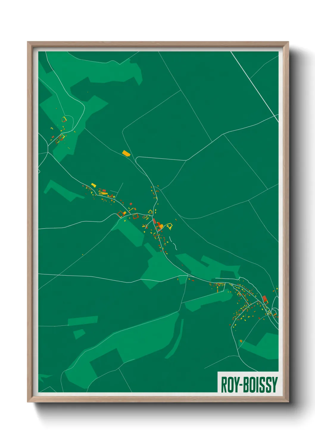 Une affiche de carte sur Roy-Boissy