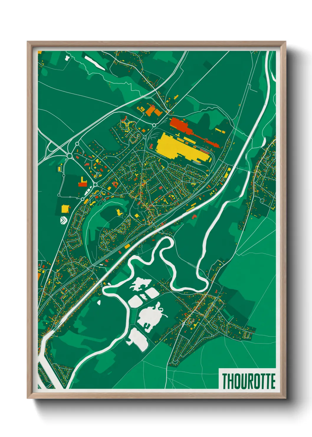 Une affiche de carte sur Thourotte