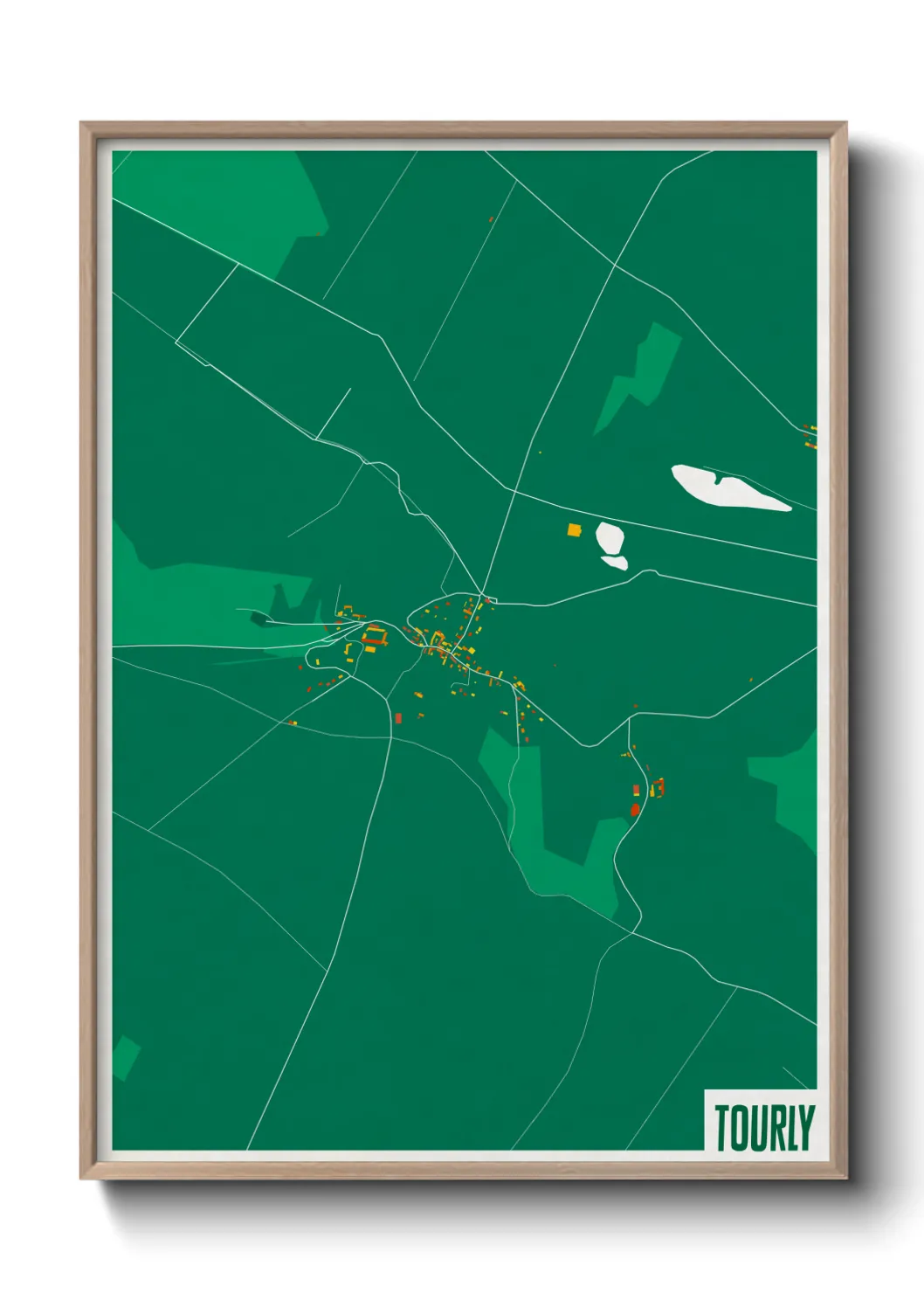 Une affiche de carte sur Tourly