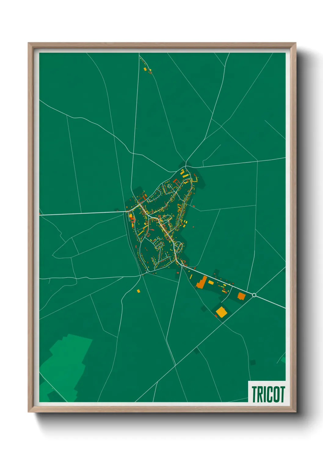 Une affiche de carte sur Tricot