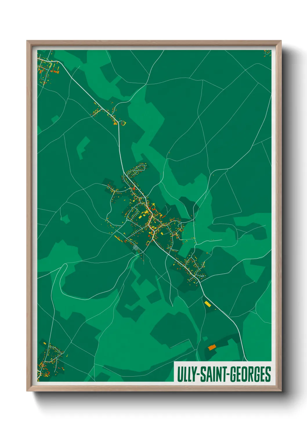 Un poster carteUlly-Saint-Georges