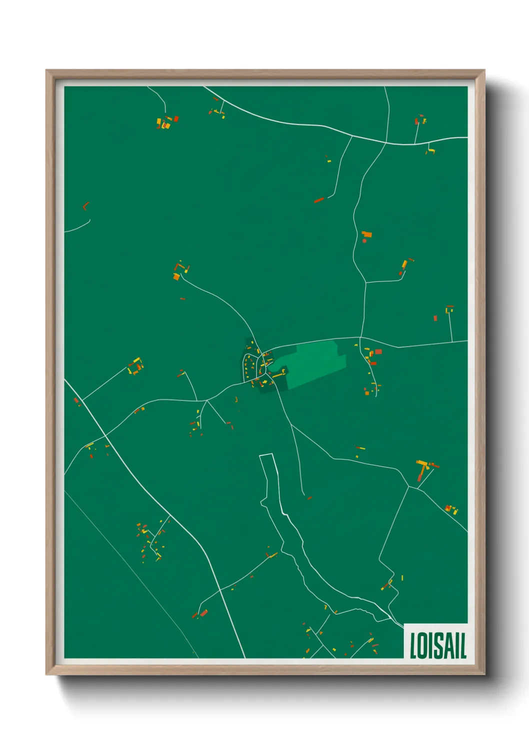 Une affiche de carte sur Loisail