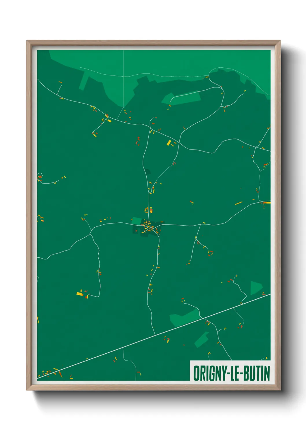 Un poster carteOrigny-le-Butin