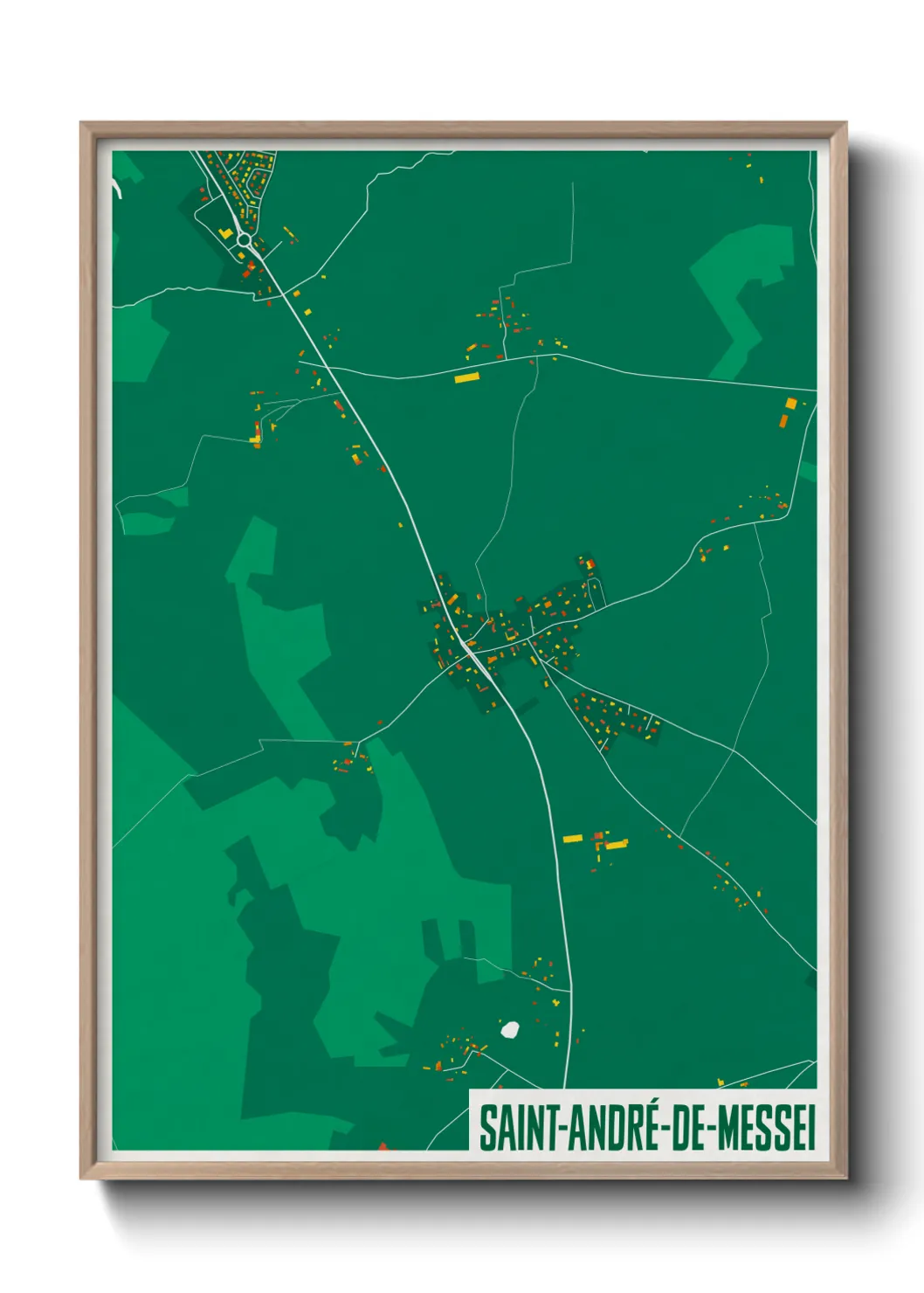 Un poster carteSaint-André-de-Messei