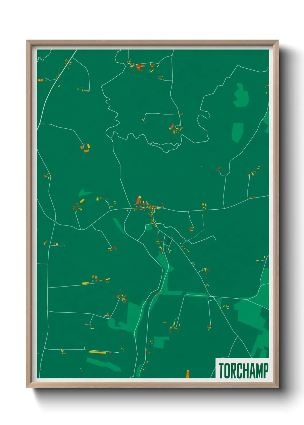 Une affiche de carte sur Torchamp