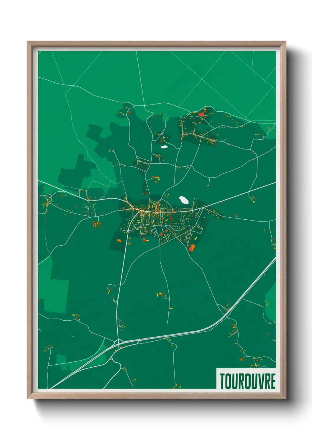 Une affiche de carte sur Tourouvre
