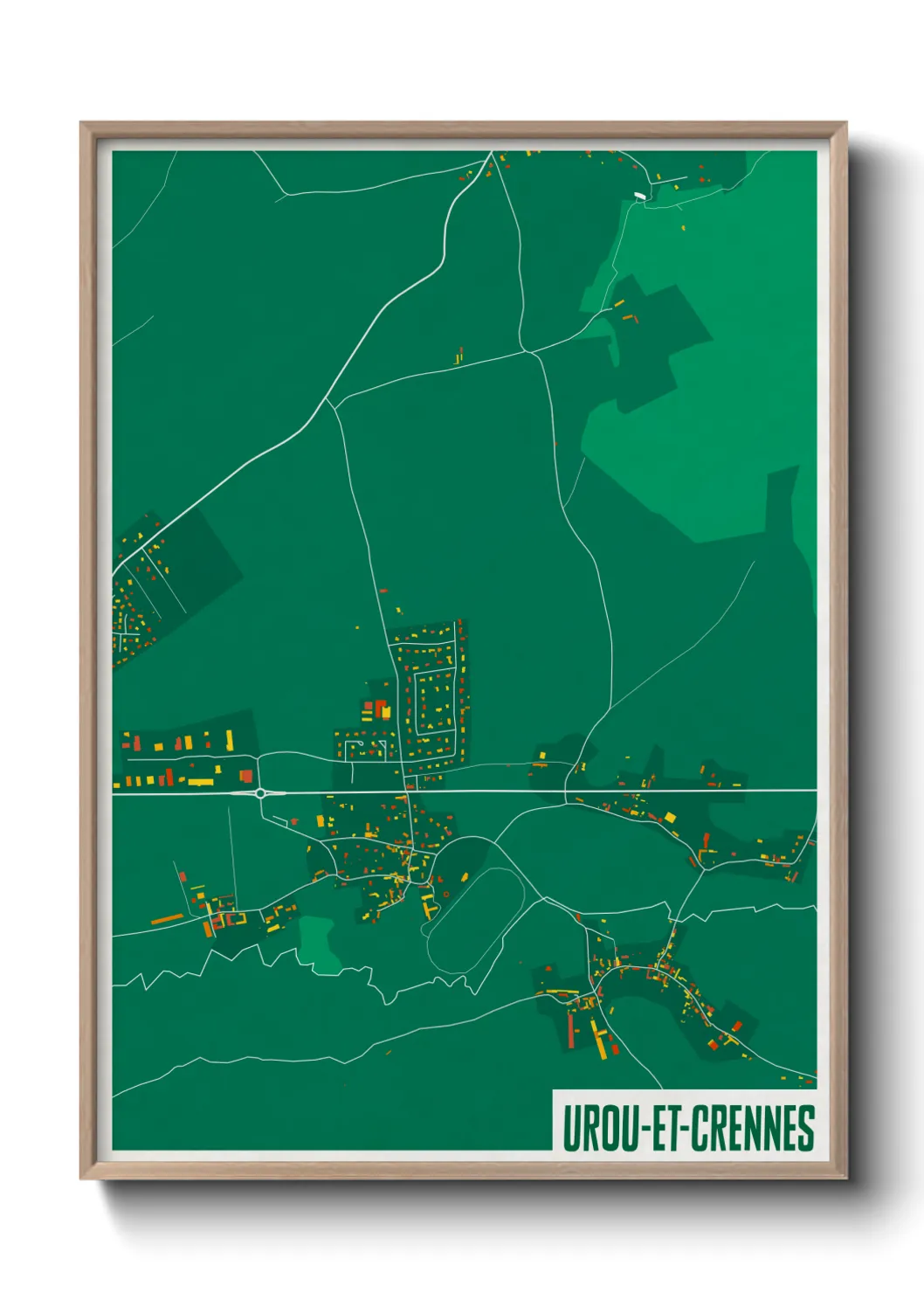 Une affiche de carte sur Urou-et-Crennes