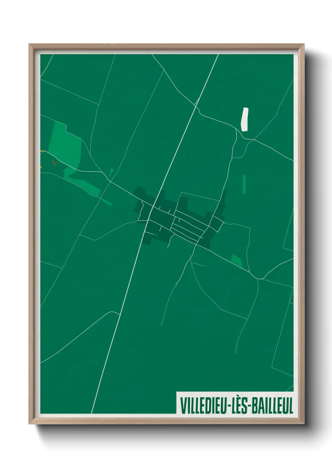 Un poster carteVilledieu-lès-Bailleul