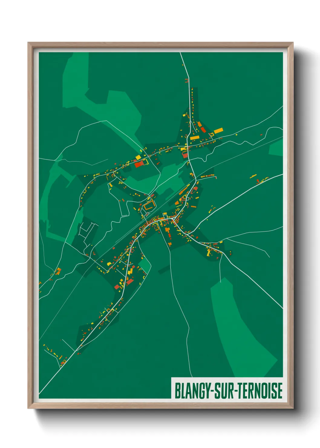 Un poster carteBlangy-sur-Ternoise