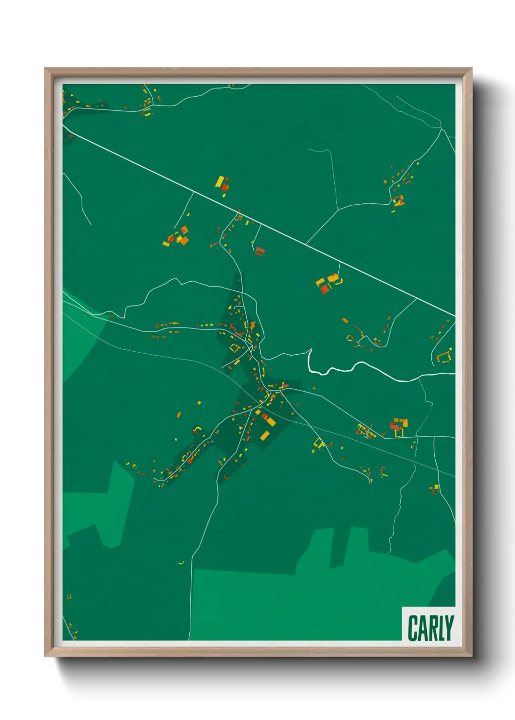 Une affiche de carte sur Carly