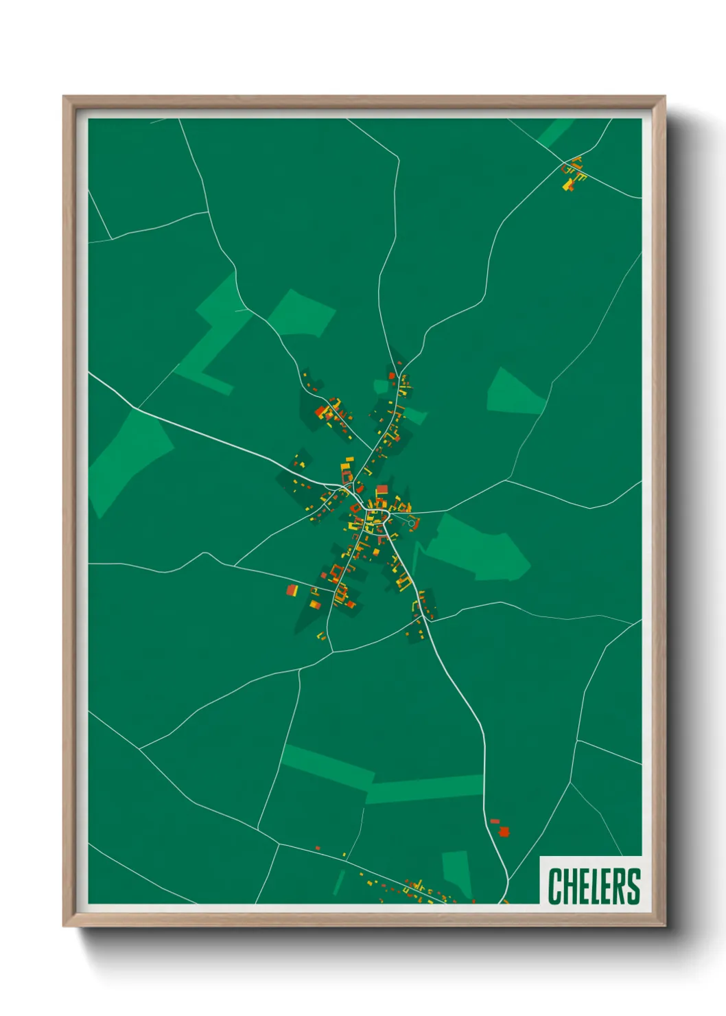 Une affiche de carte sur Chelers