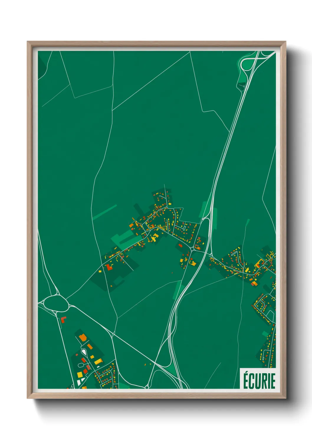 Une affiche de carte sur Écurie