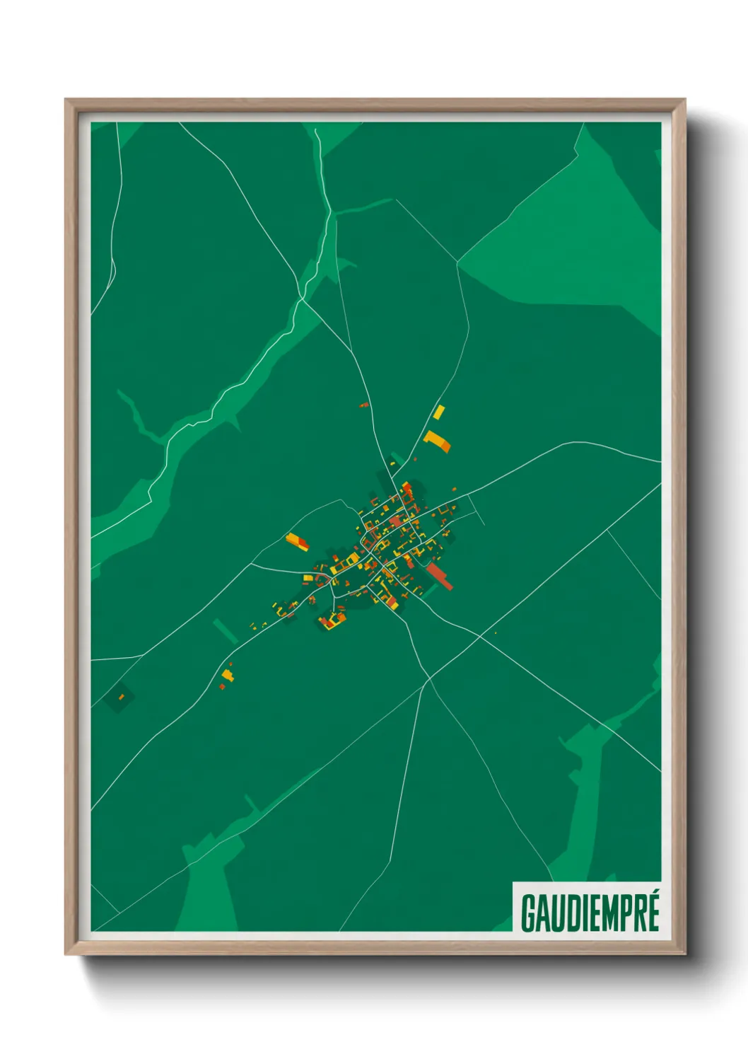 Une affiche de carte sur Gaudiempré