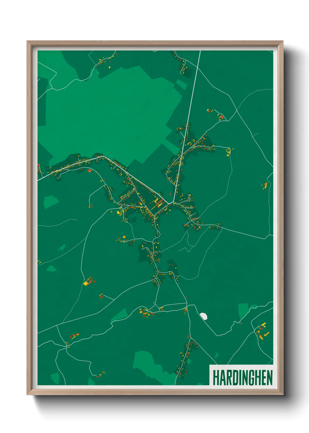 Un poster carteHardinghen