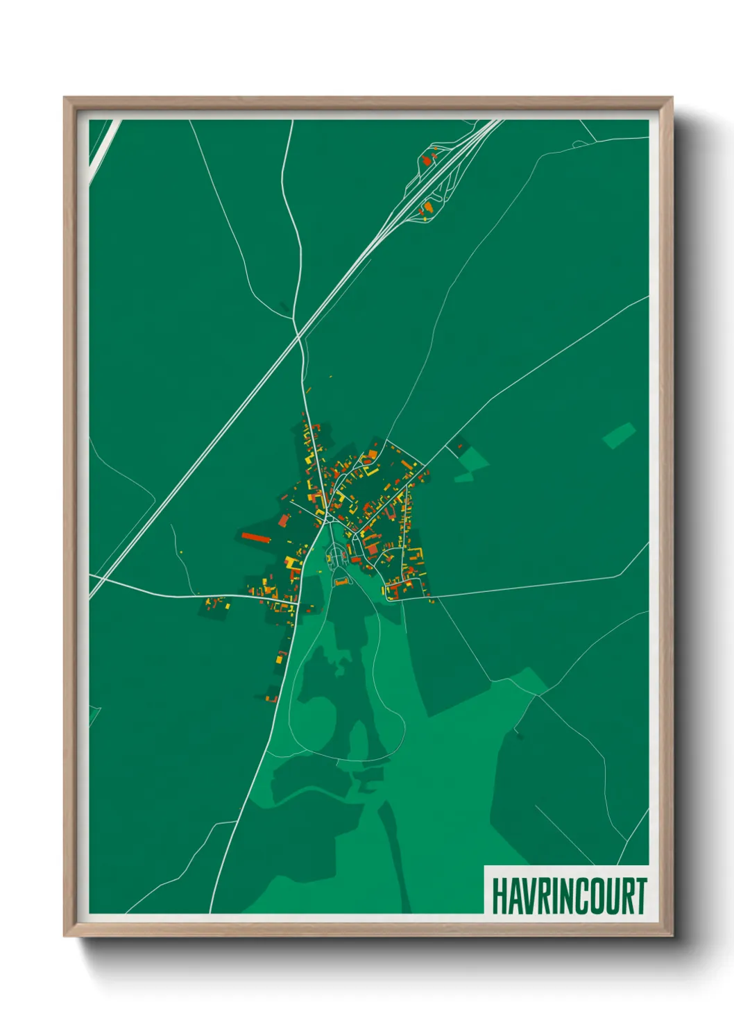 Une affiche de carte sur Havrincourt