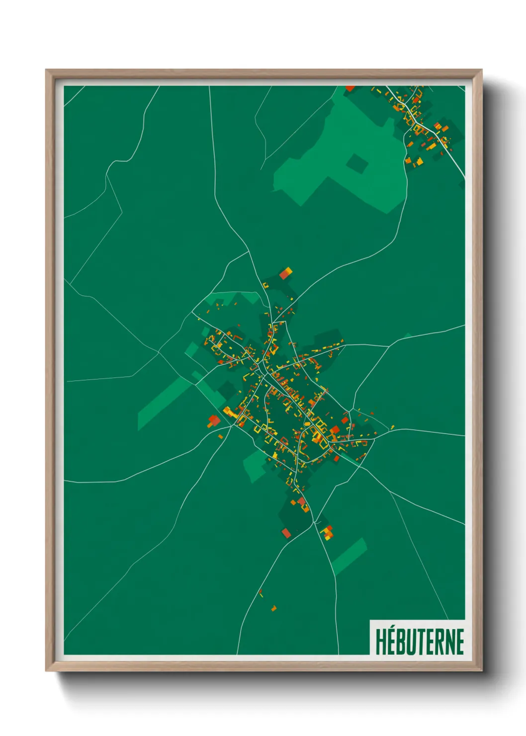 Une affiche de carte sur Hébuterne