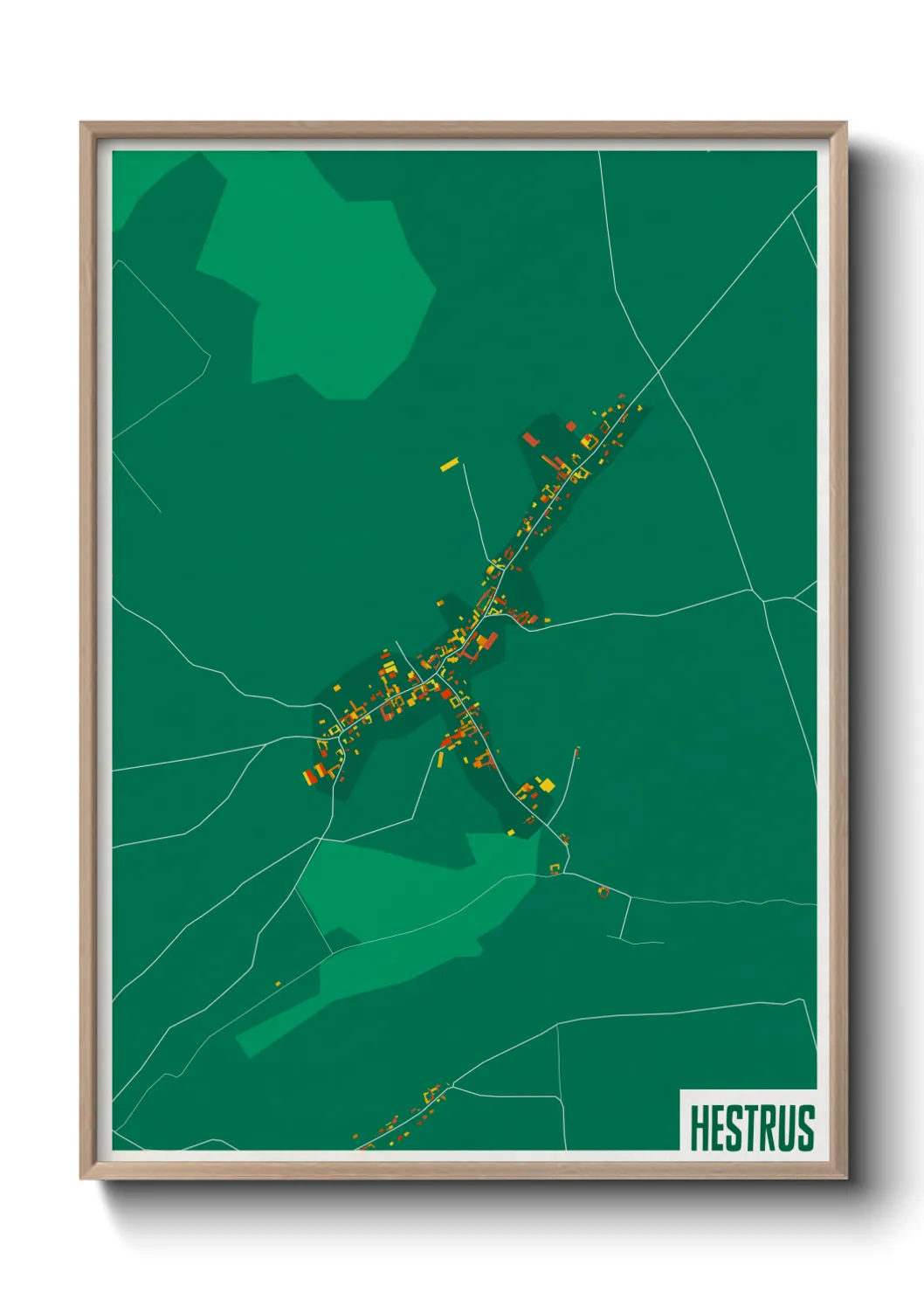 Une affiche de carte sur Hestrus