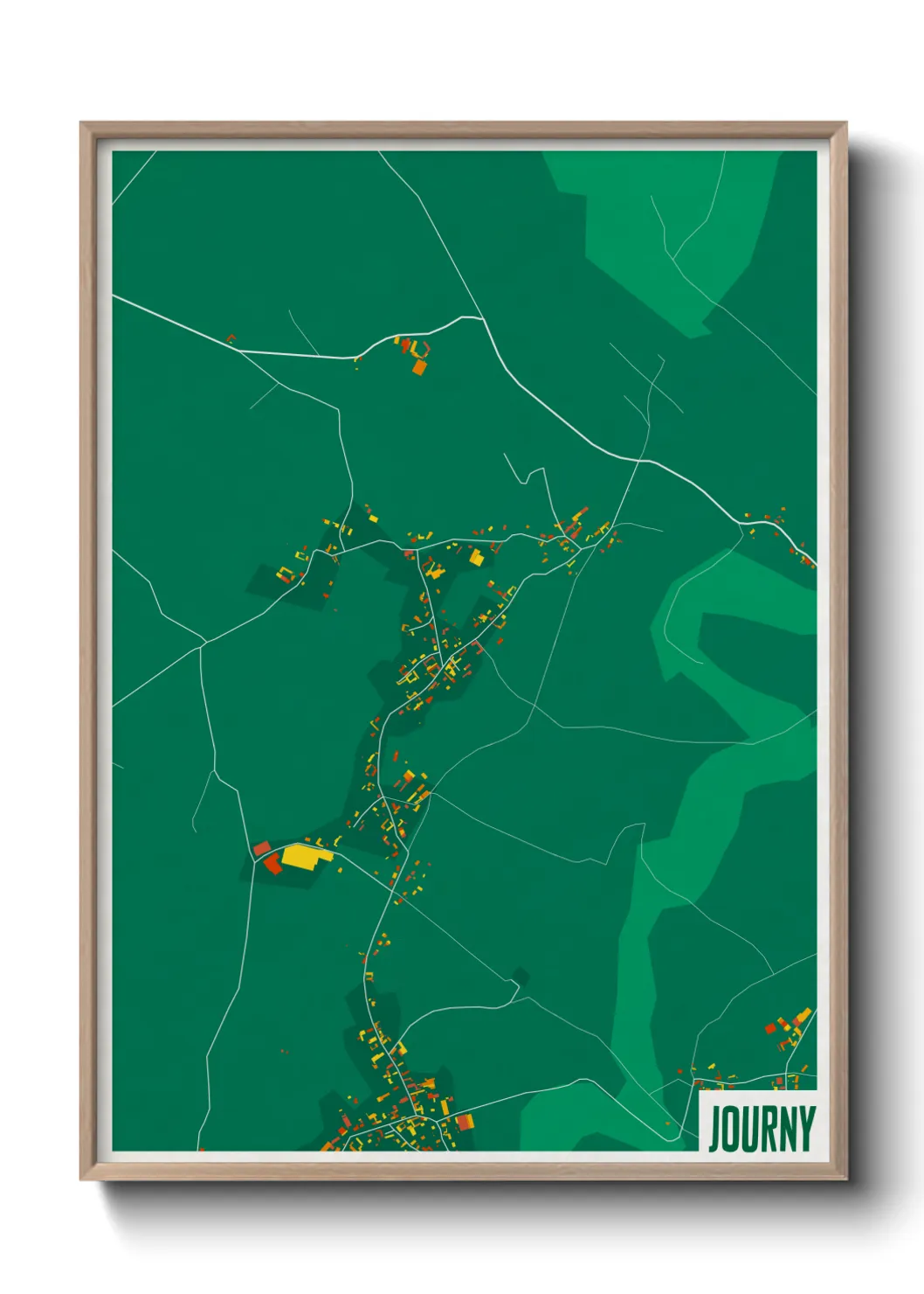 Une affiche de carte sur Journy