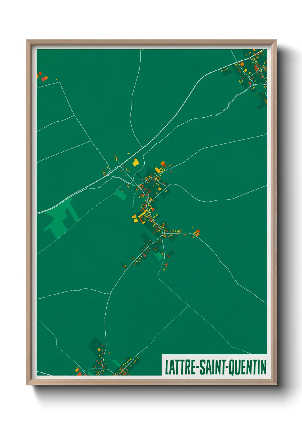 Un poster carteLattre-Saint-Quentin