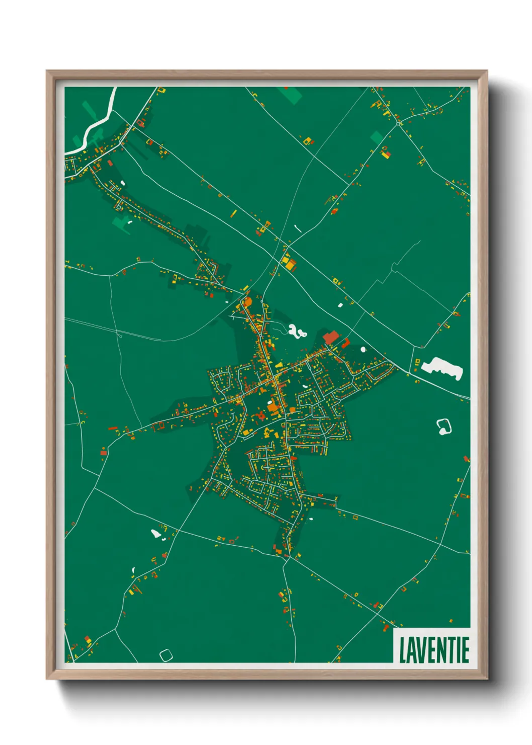 Une affiche de carte sur Laventie