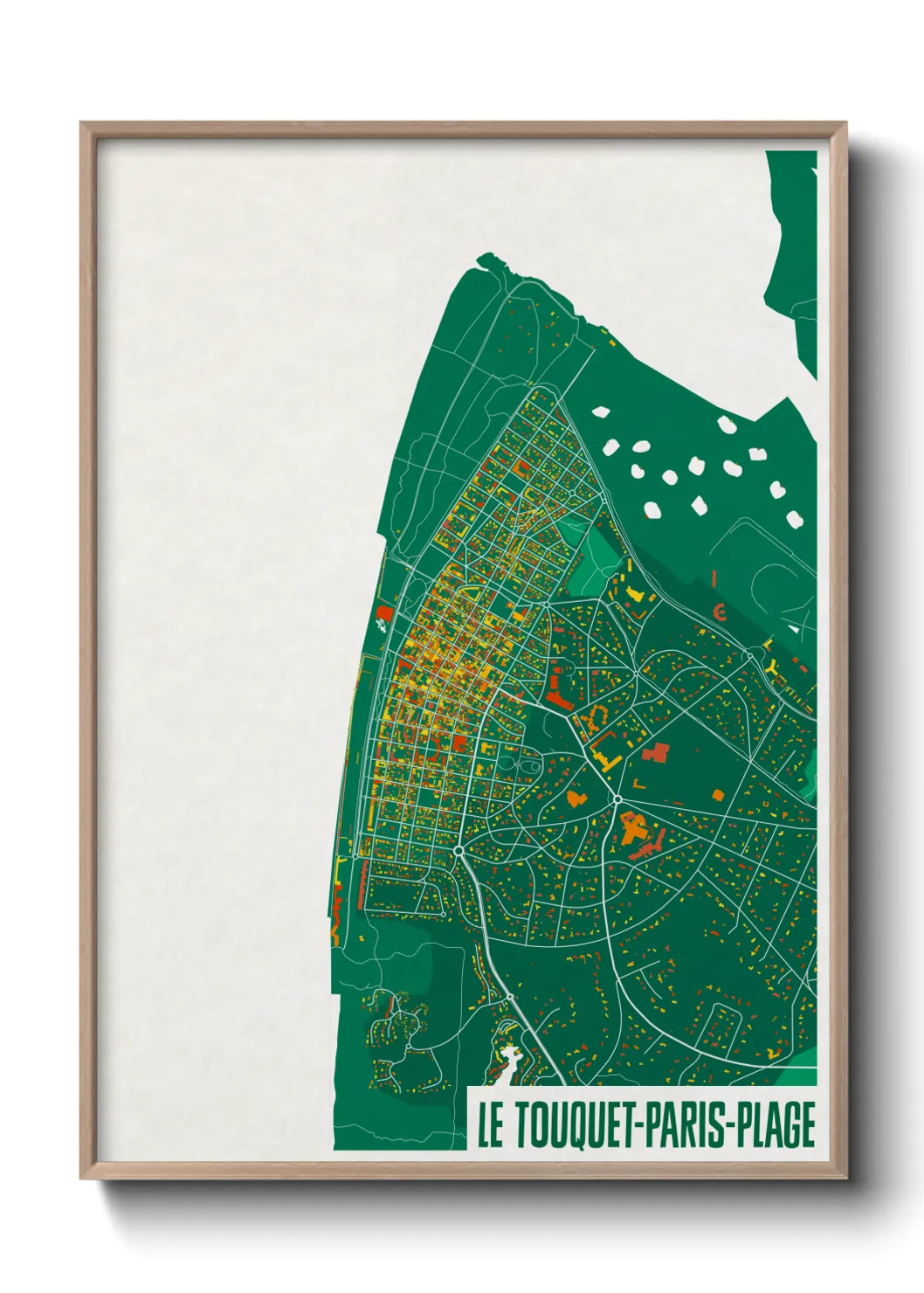 Un poster carteLe Touquet-Paris-Plage