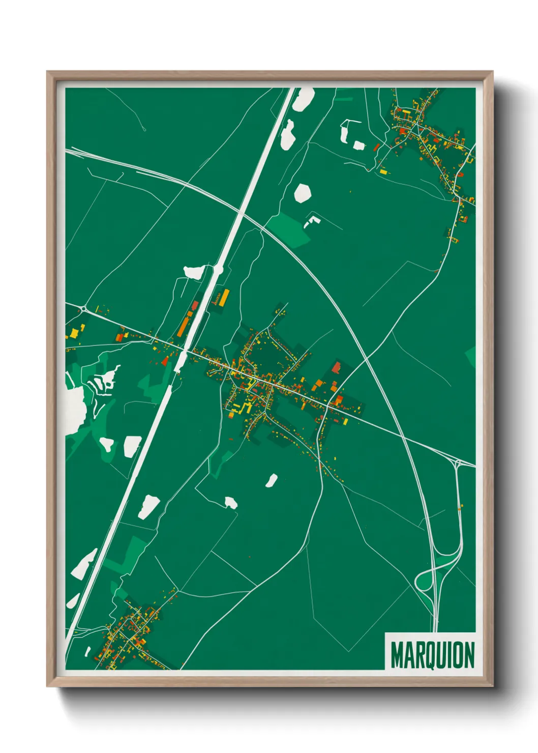 Une affiche de carte sur Marquion