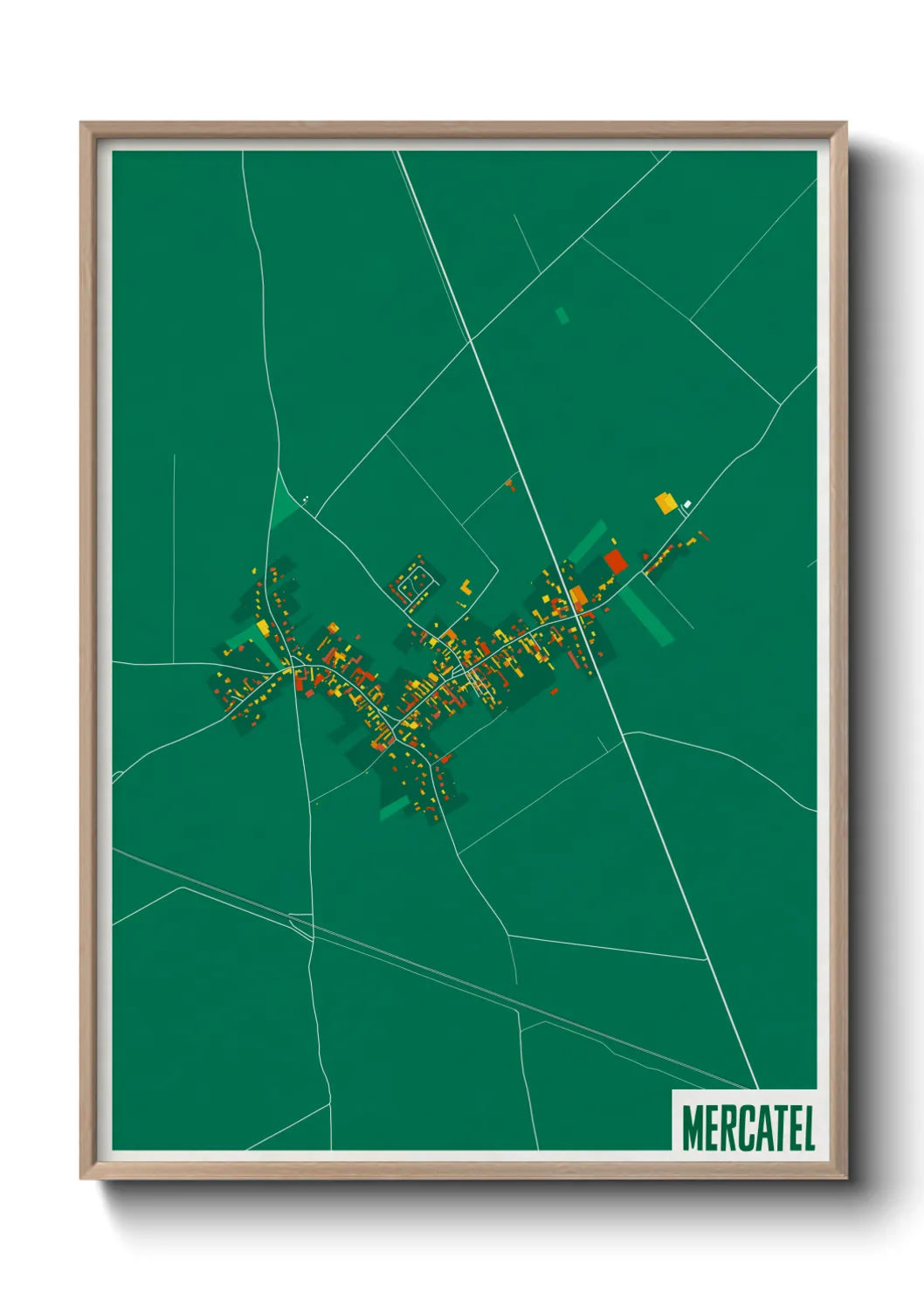 Une affiche de carte sur Mercatel