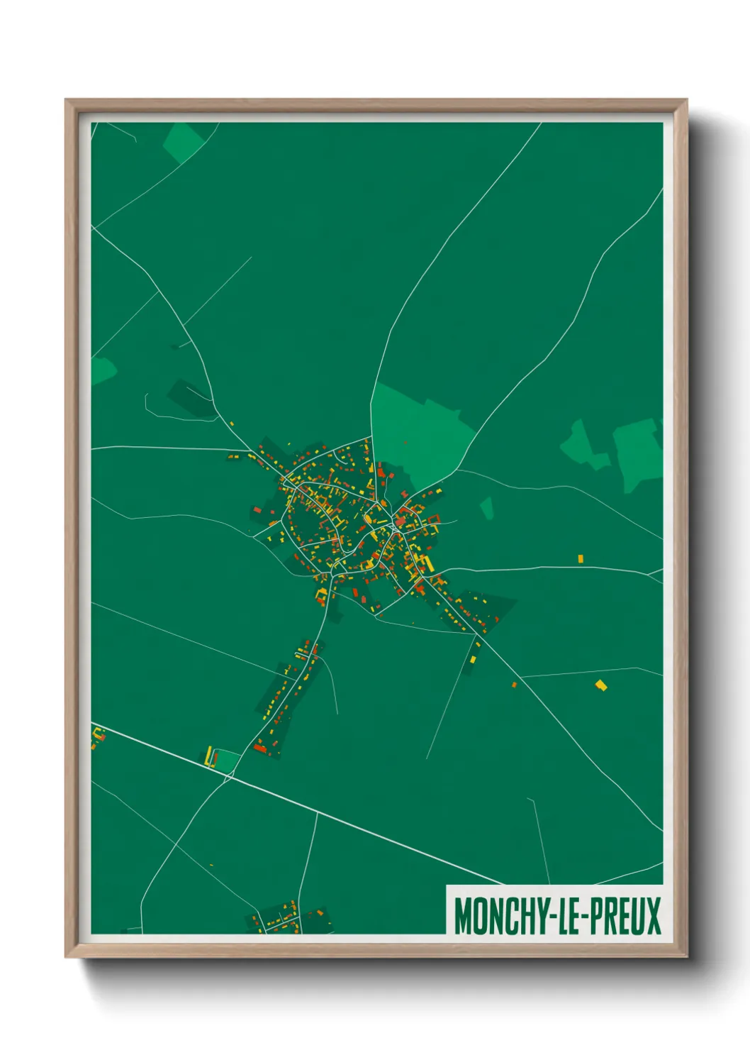 Une affiche de carte sur Monchy-le-Preux