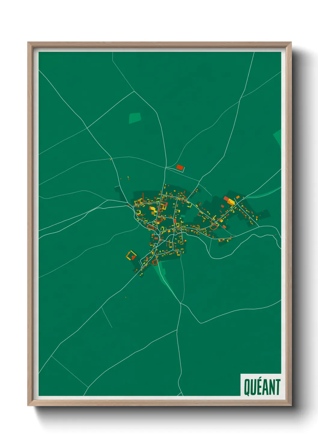 Une affiche de carte sur Quéant