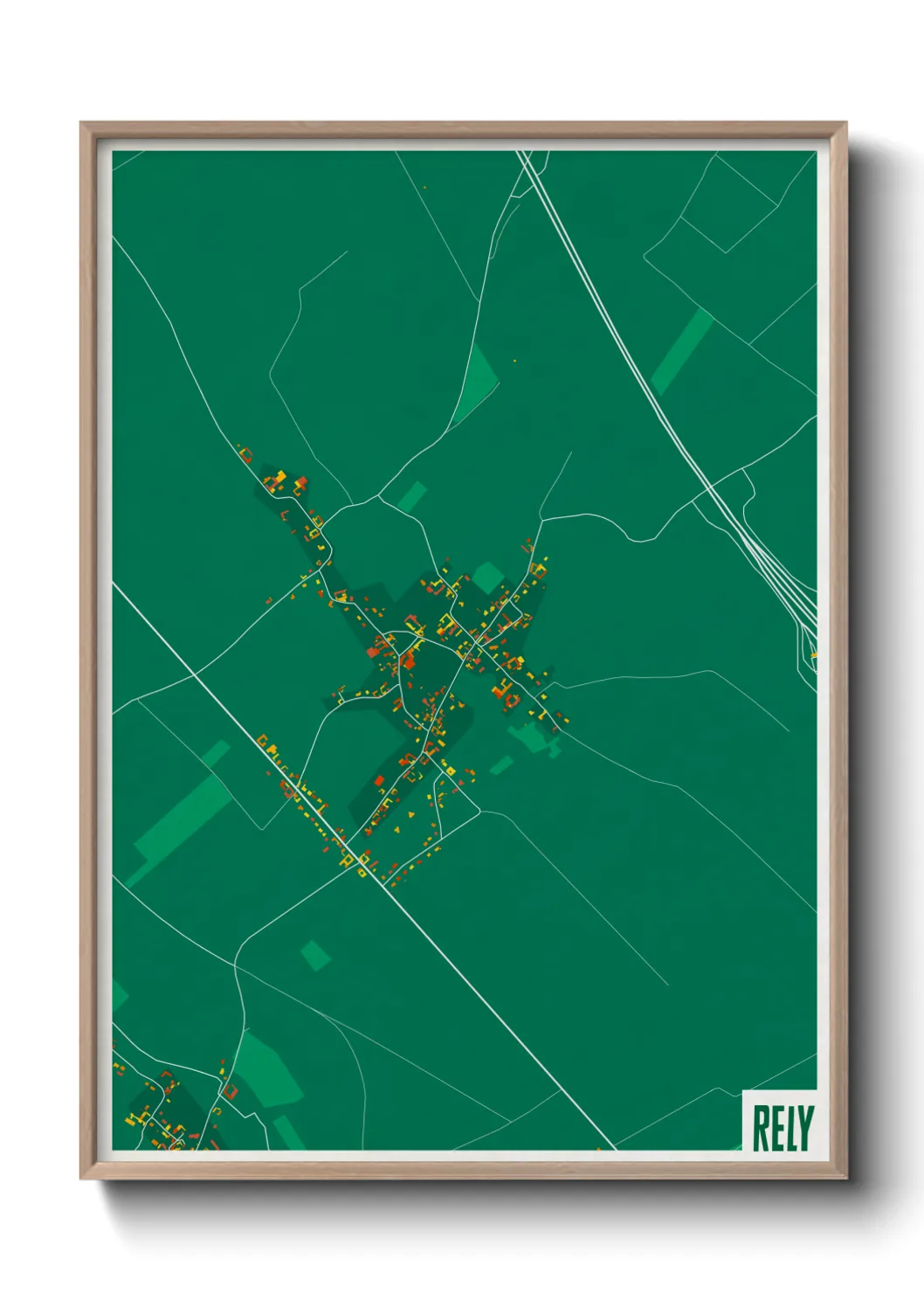 Une affiche de carte sur Rely